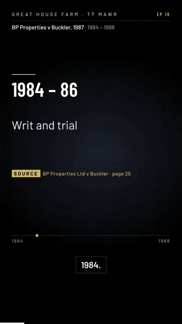 BP Properties v Buckler, 1987